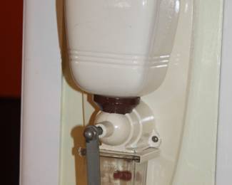 Vintage 1952 KYM wall coffee grinder
