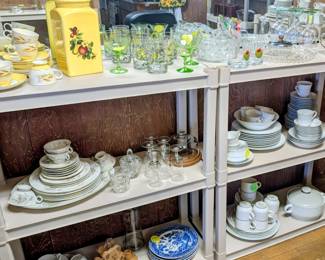 Many sets of dishes perfect for those just starting out! Price to sell!