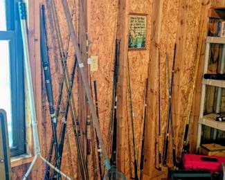 Lots of quality fishing rods & reels