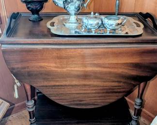 Vintage wooden tea table