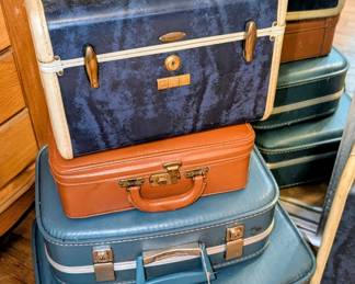Nice selection of vintage luggage