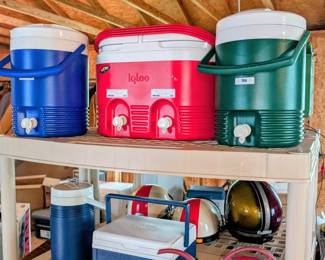 Lots of coolers, including a new 150 quart cooler