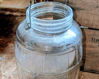 Large old pickle jar