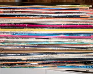 Many record albums!