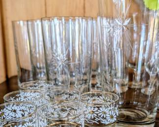 Lots of cool bar ware and glasses!