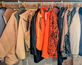 Men's vintage hunting and winter jackets