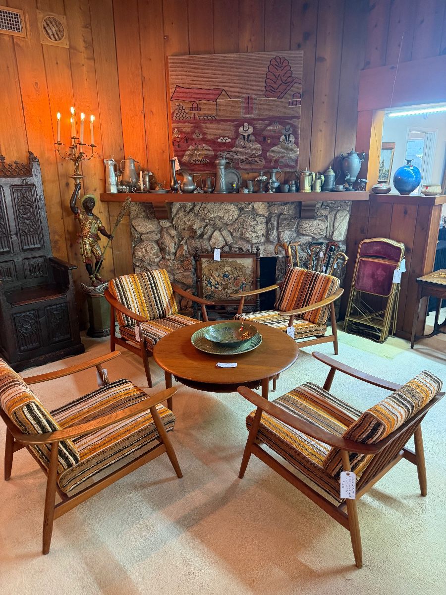 5 teak lounge chairs - Grete Jalk for France and Son