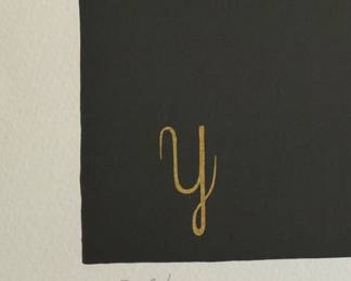 1976 serigraph by Erte - Ltd Ed 319/350 "Suite Y"