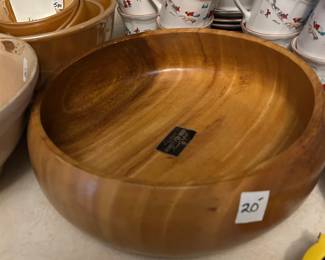 #111 wooden bowl Leilani Monkey pod wood from Philippines $20.00