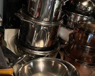 #116 Emeril 10 piece cookware set $150.00