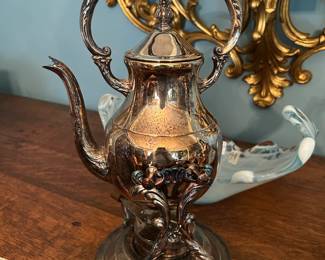 #168 silver plate tea server by FR Rogers $30.00