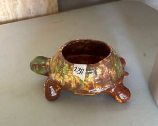 #230 turtle planter 9x4 $20.00