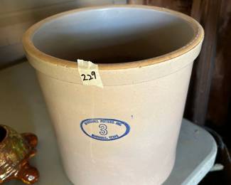 #229 #3 marshal taxed crock $50.00