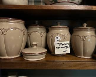 #103 The Main Ingredients 8 piece canister set $40.00