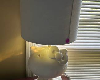 #244 hello kitty lamp $75.00