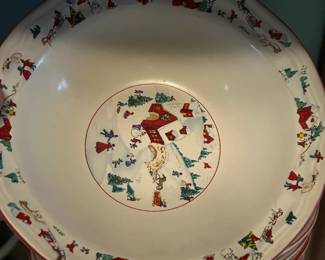 #100 Farberware White Christmas China 48 pieces $120.00