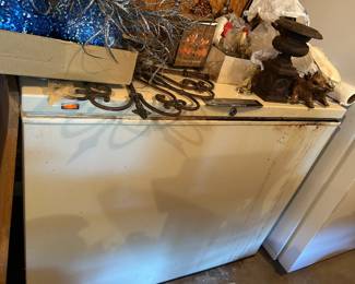 #181 Montgomery ward chest freezer 42x22x34 manual frost $65.00
