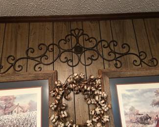 #59 metal wall hanging 50 $30.00