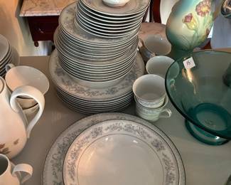 #94 Mikasa Dresden Rose China, 40 pieces $100.00