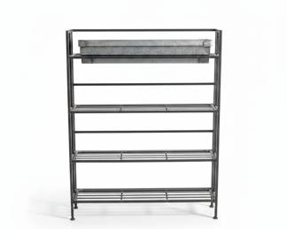 Industrial Style Metal FourTier Shoe Rack