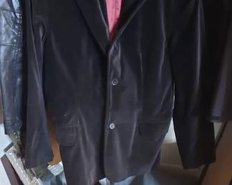 DKNY Jeans Mens Black Velvet Blazer