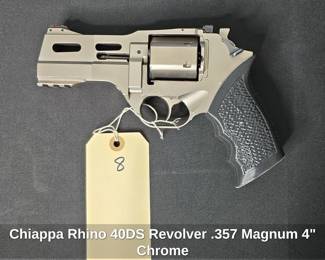 Chiappa Rhino 40DS Revolver .357 Magnum 4" Chrome