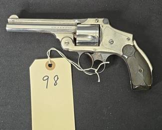 Smith & Wesson .38 Safety Hammerless 2nd Model Revolver with Holster