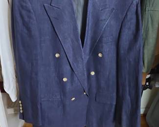 Bill Blass Menswear DoubleBreasted Blazer with Gold Buttons