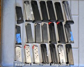 Assorted mm Pistol Magazines B