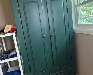 Painted Pine Shaker Style Armoire