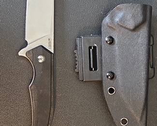 Kubey Swordfish Fixed Blade Knife with Kydex Sheath
