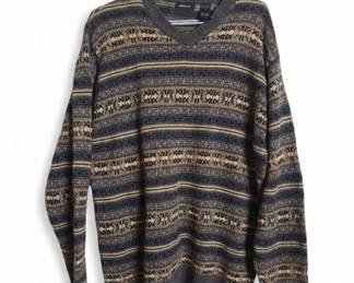 Claiborne Fair Isle VNeck Sweater