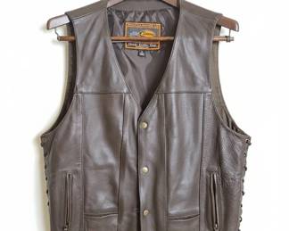 First Classics Leather Motorcycle Vest