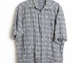 Talbots Mens Linen Short Sleeve ButtonDown Shirt fourth image