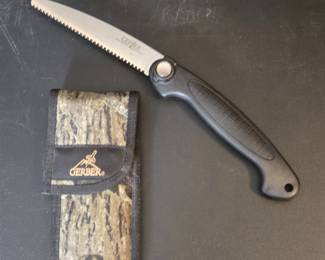 Gerber ExchangeABlade Folding Saw with Camo Sheath