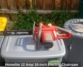 Homelite Amp inch Electric Chainsaw