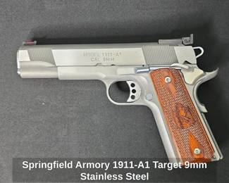 Springfield Armory 1911-A1 Target 9mm Stainless Steel