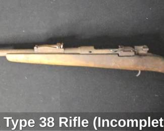 Arisaka Type 38 Rifle Incomplete or Parts
