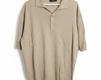 Biella Black Knit Polo Shirt