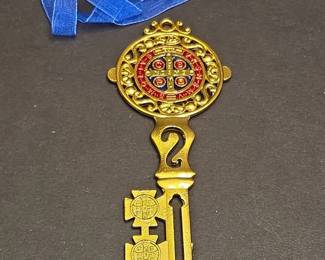 Saint Benedict Jubilee Key Wall Decor