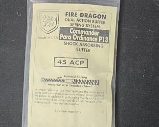 Fire Dragon Dual Action Buffer Spring System for Para Ordinance P