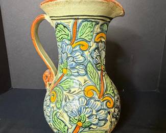 Vintage Mexican Talavera Majolica Pitcher