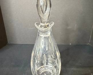 Vintage Cut Crystal Decanter with Flame Stopper