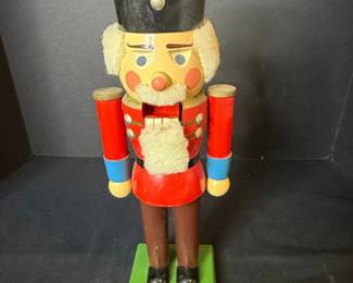 Vintage Erzgebirge Wooden Soldier Nutcracker