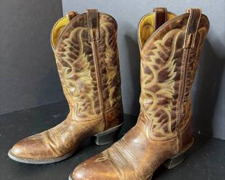 Justin Boots Mens Distressed Tan Western Cowboy Boots