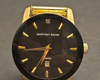 Geoffrey Beene GBA0001GD Mens Mesh Watch