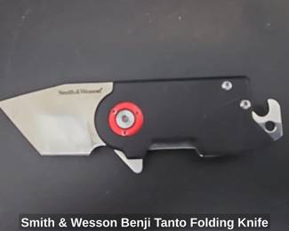 Smith Wesson Benji Tanto Folding Knife