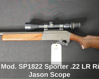 Sabatti Mod. SP1822 Sporter .22 LR Rifle with Jason Scope