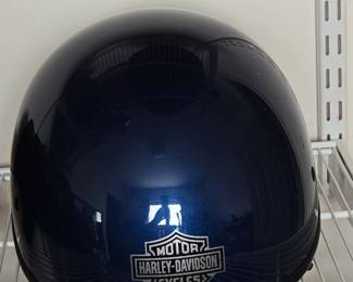HarleyDavidson Half Helmet Metallic Blue