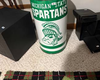 . . . Spartan trash can